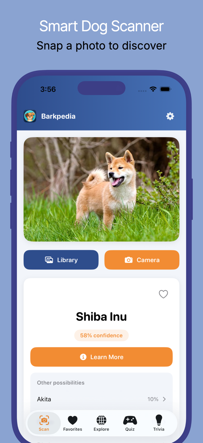 Barkpedia app screen 2