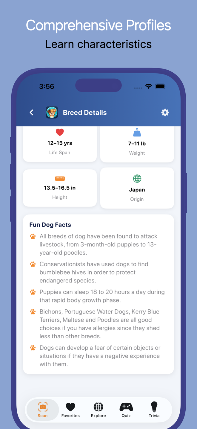 Barkpedia app screen 4