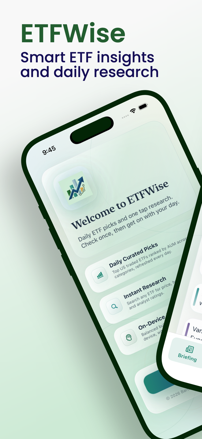 ETFWise app screen 1