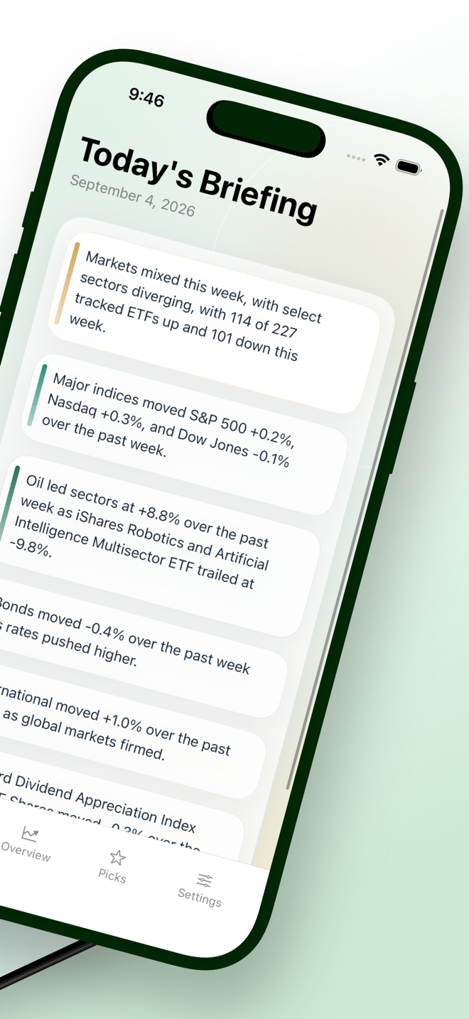 ETFWise app screen 2