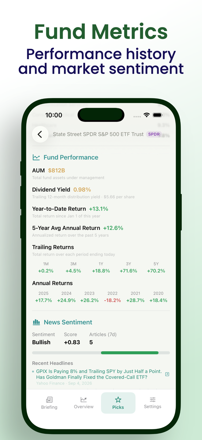 ETFWise app screen 9