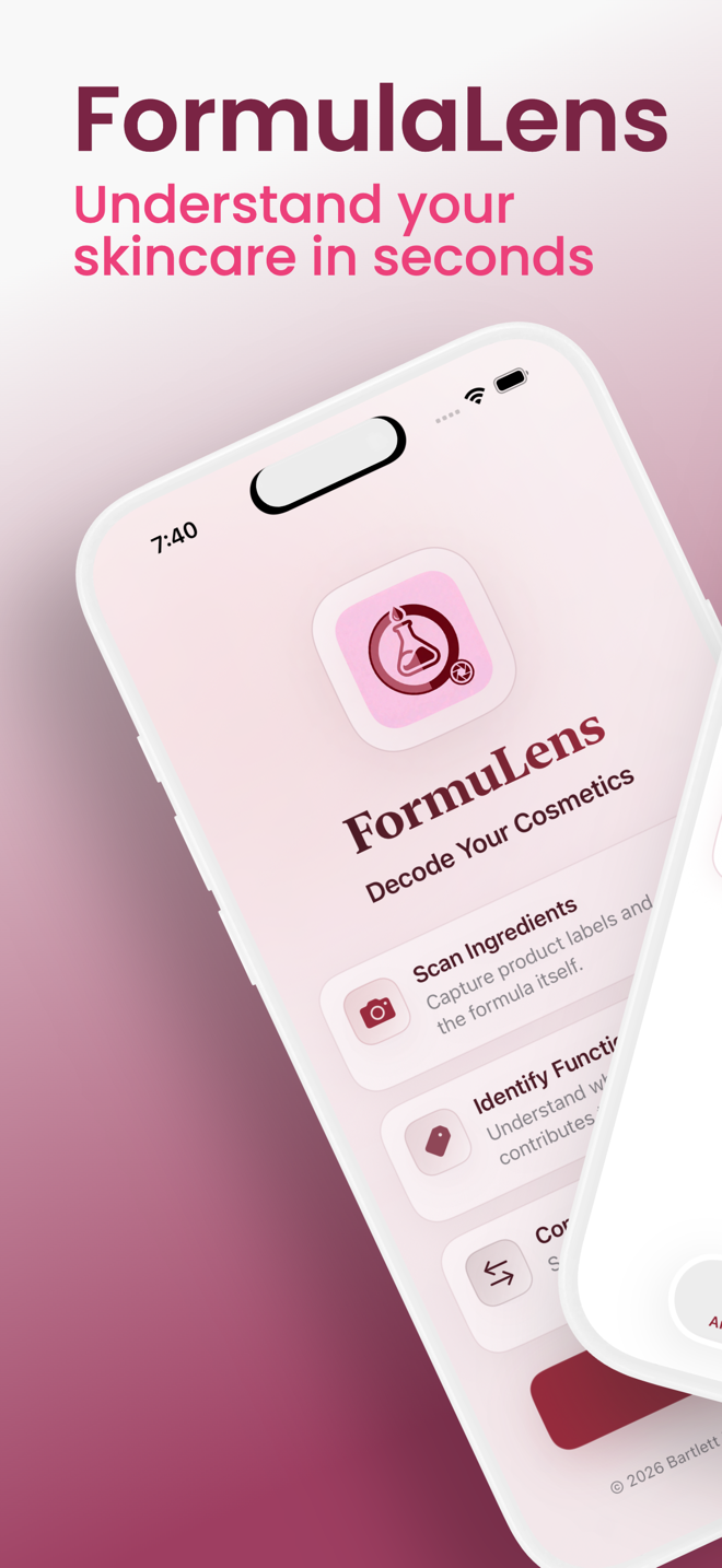 FormuLens app screen 1