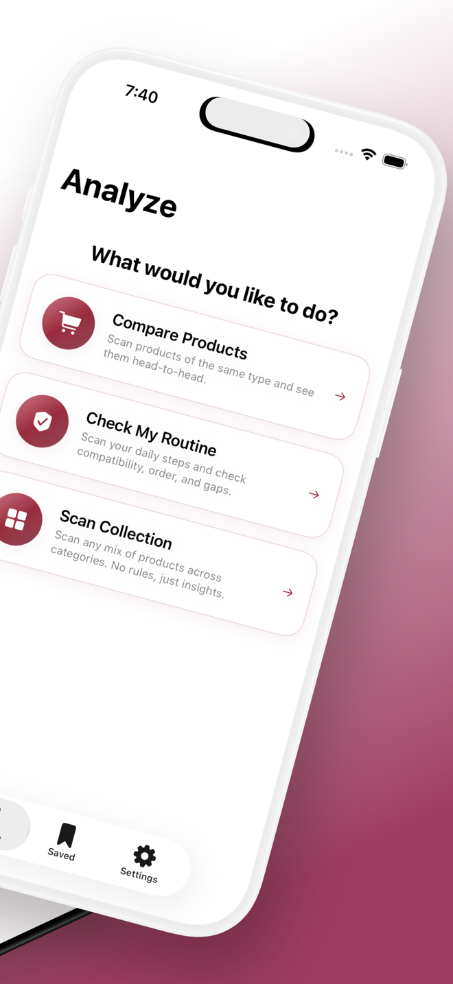FormuLens app screen 2