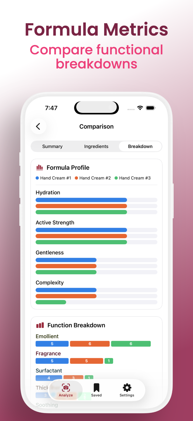 FormuLens app screen 8