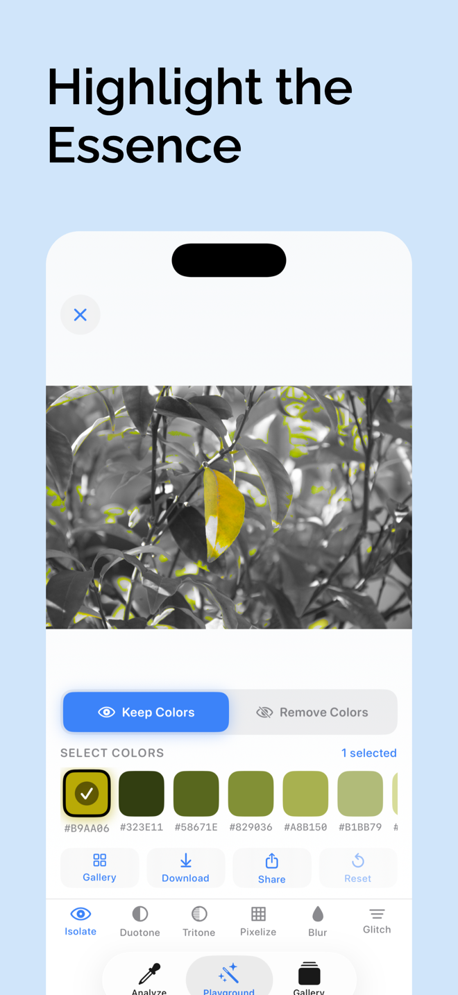 Huepick app screen 6
