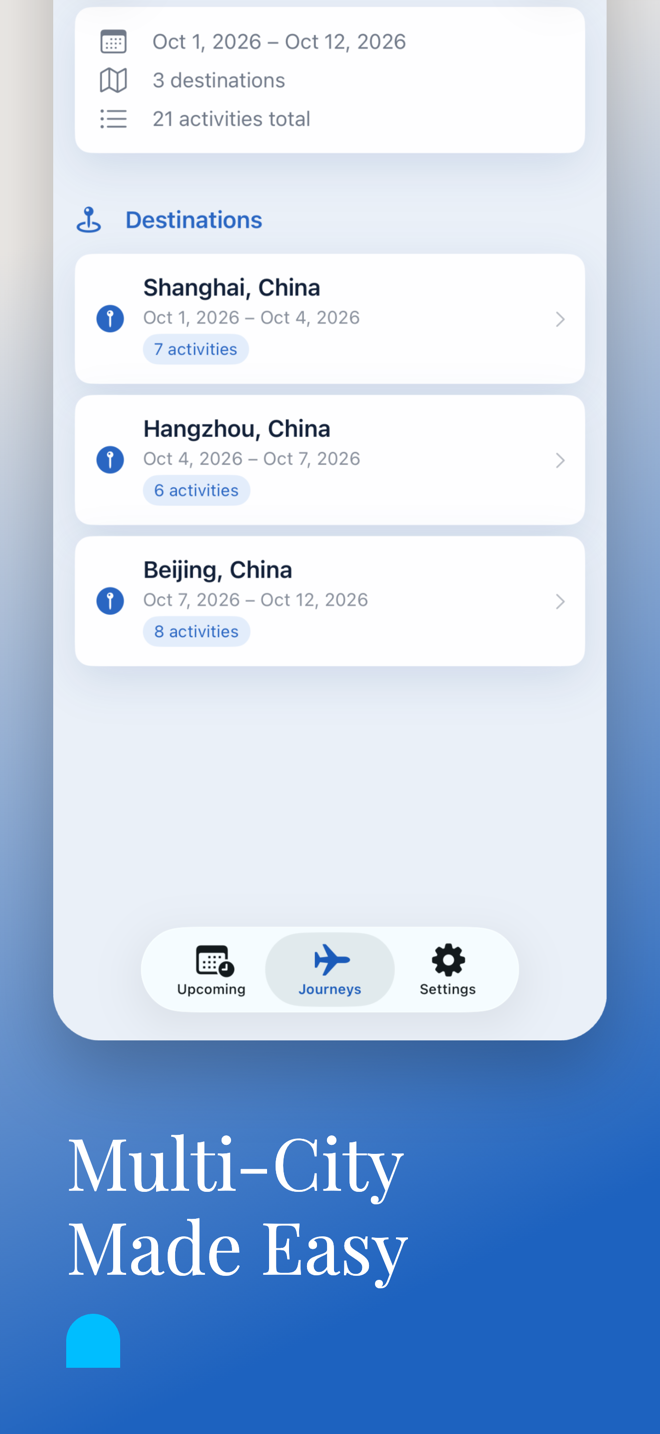 Journeyfolio app screen 4