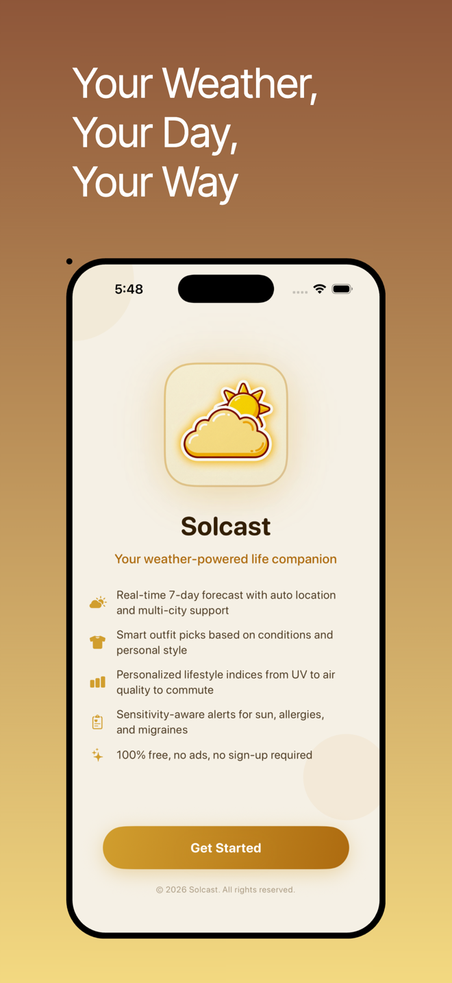 Solcast app screen 1